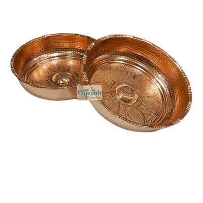 Bakır Hamam Tası Kırmızı